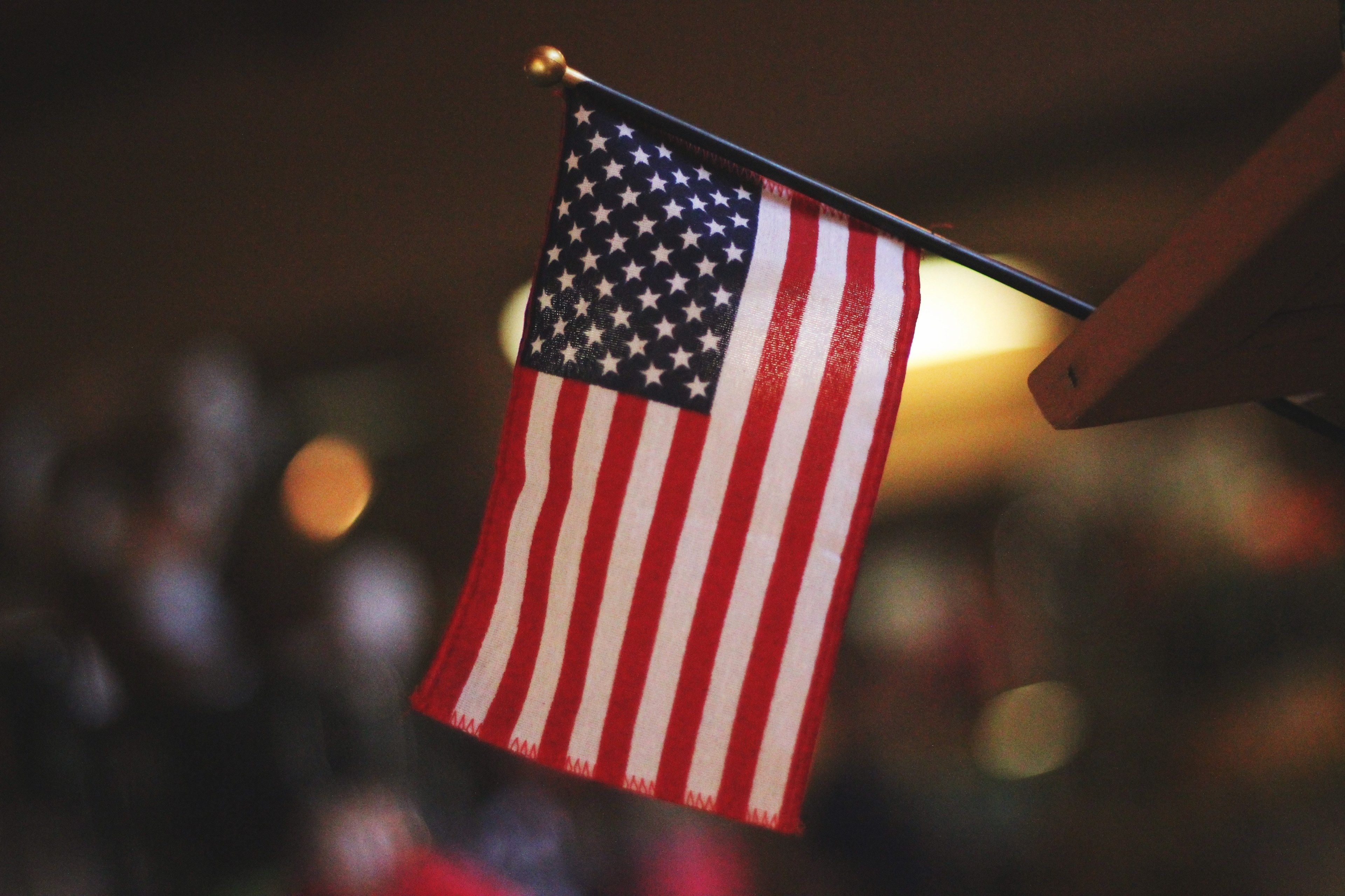 3840x2560 Wallpaper / a patriotic american flag sitting on a table as a display of pride, american giftshop 4k wallpaper, Desktop