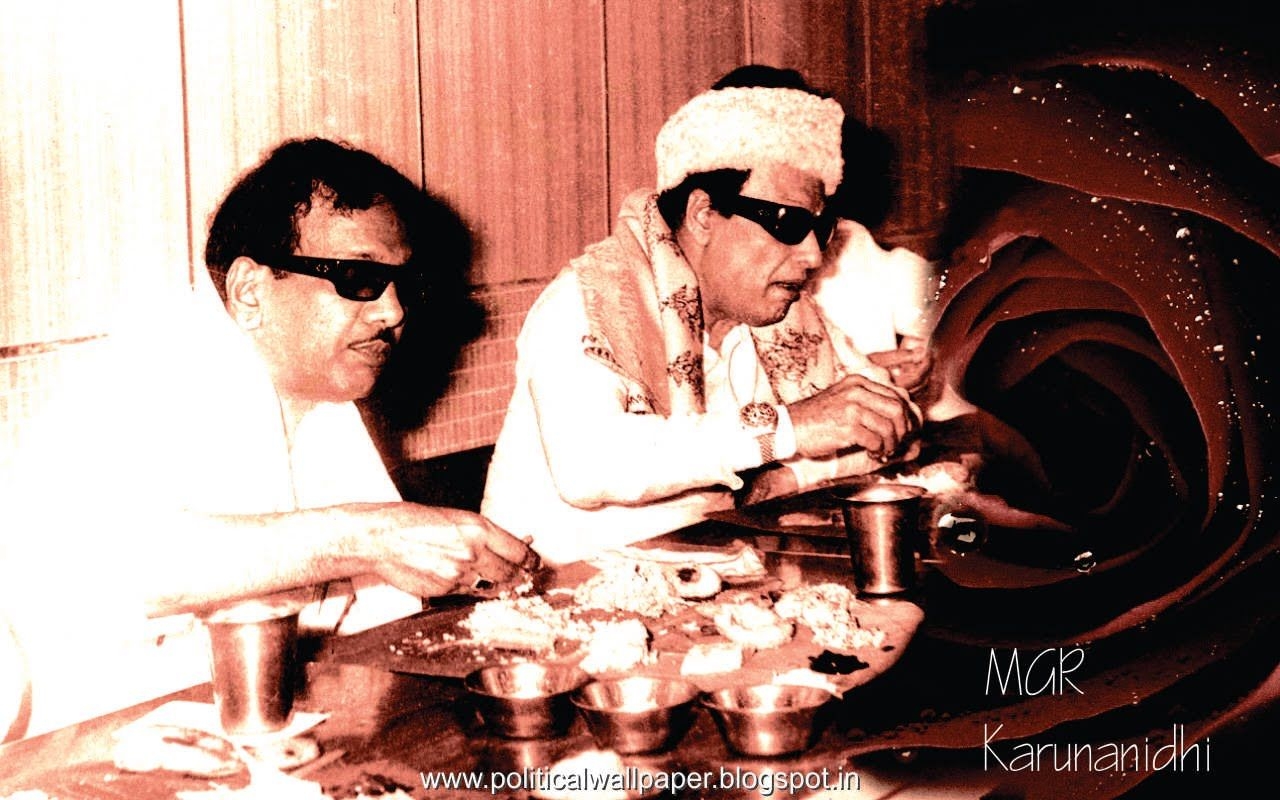 1280x800 MGR Karunanidhi, Desktop