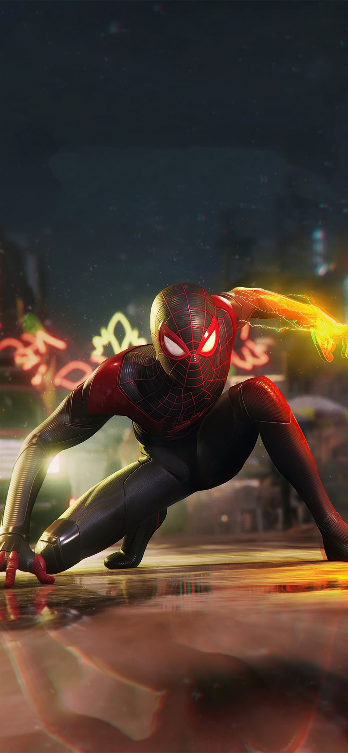 1130x2440 marvels spider man miles morales new 4k iPhone X Wallpaper Free Download, Phone