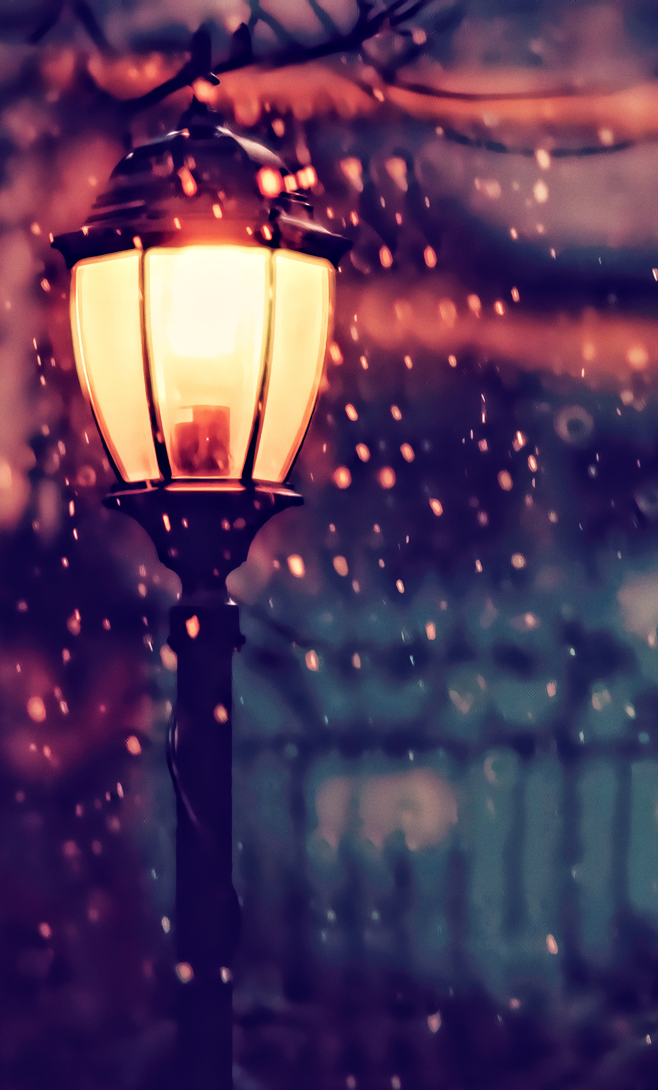 1280x2120 Street Light Winter 4k iPhone HD 4k Wallpaper, Image, Background, Photo and Picture, Phone