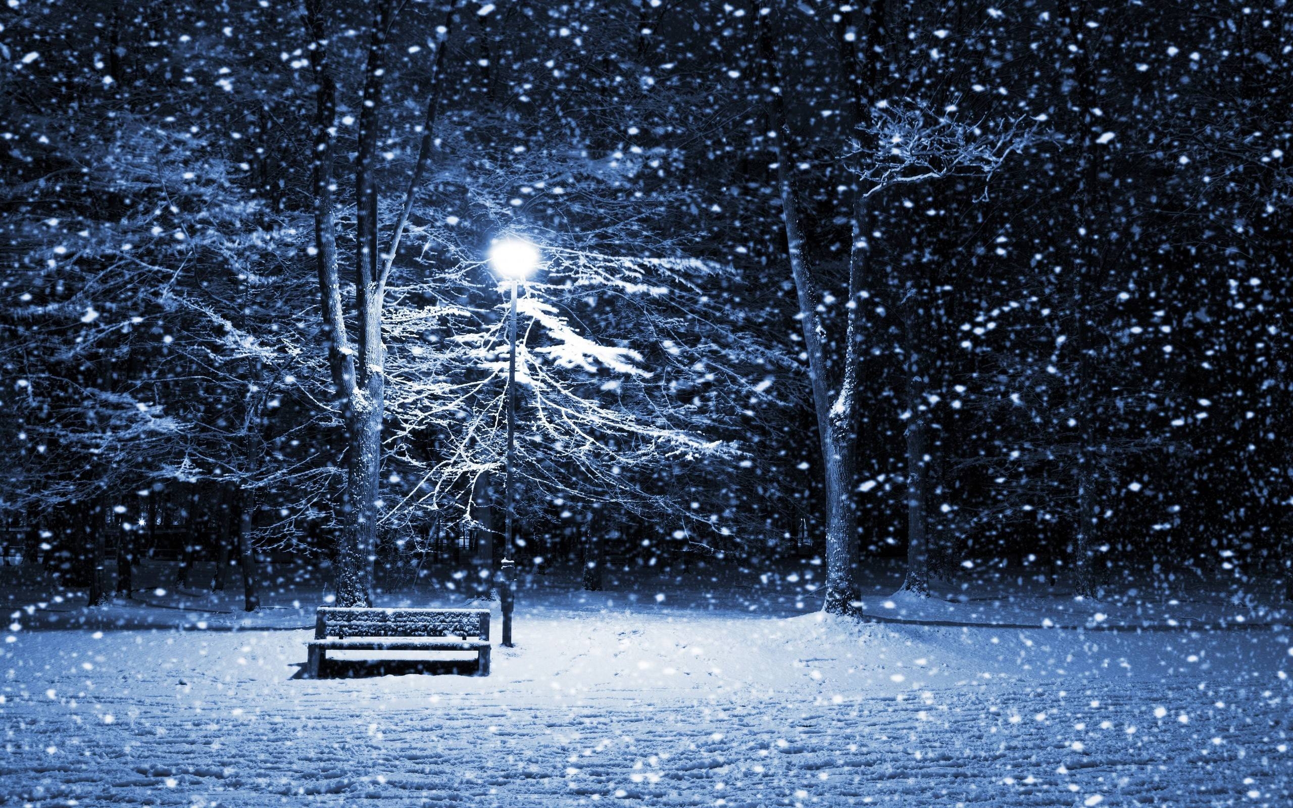 2560x1600 Xmas Stuff For > Snowy Christmas Night Wallpaper, Desktop