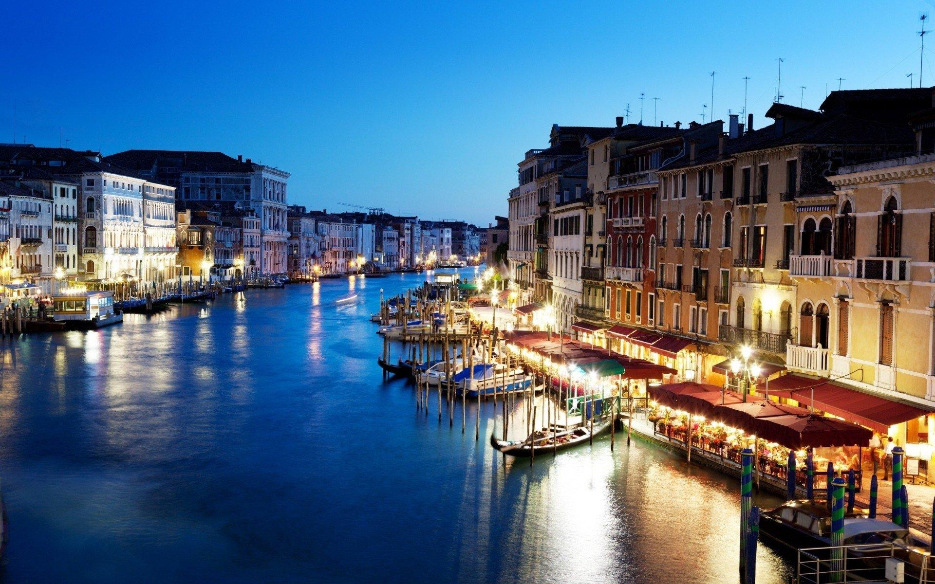 1920x1200 italy grand canal venice night canal grande HD wallpaper, Desktop