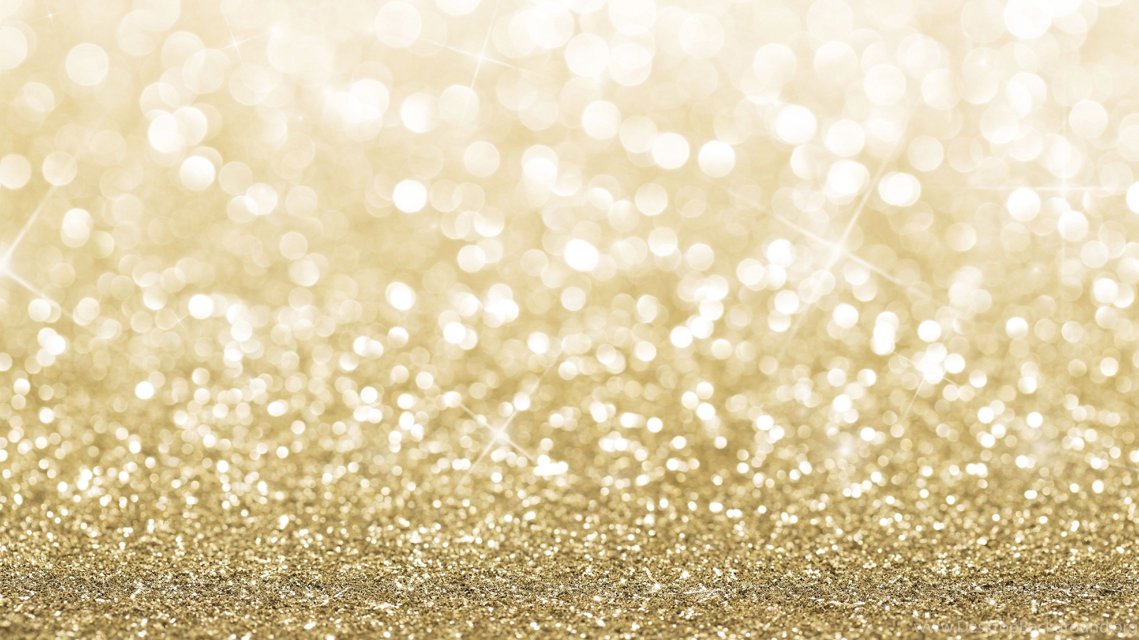 3840x2160 Gold And White Glitter Wallpaper Desktop Background, Desktop