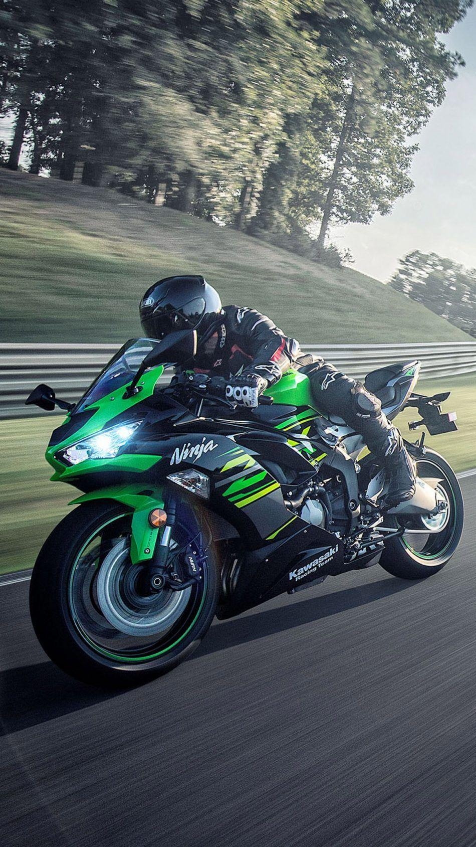 950x1690 Kawasaki Ninja Zx 6r 2019 Green Black 4k Ultra HD Mobile, Phone