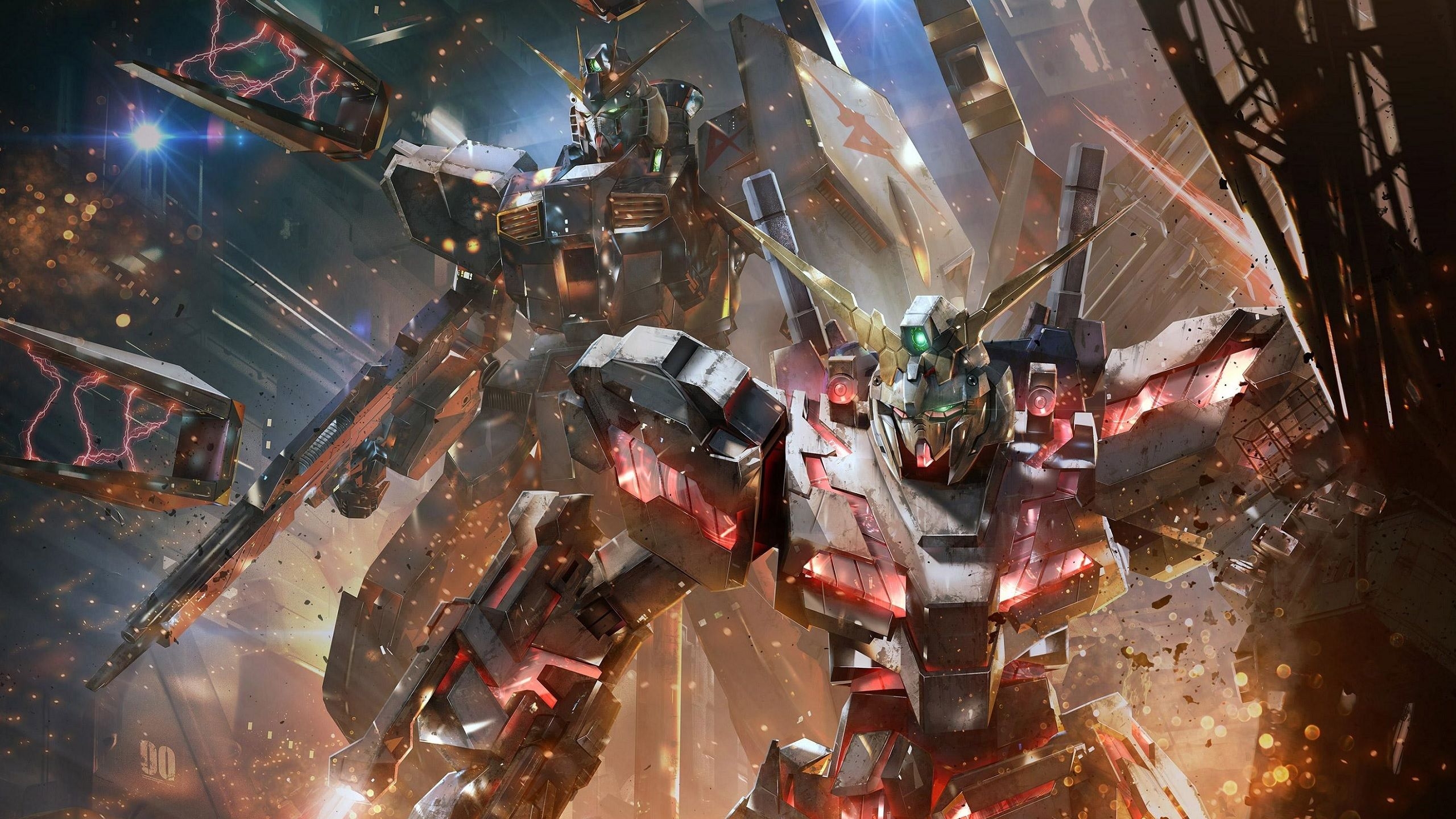 2560x1440 Mobile Suit Gundam Unicorn, Gundam, anime, mech, Mobile Suit, Desktop