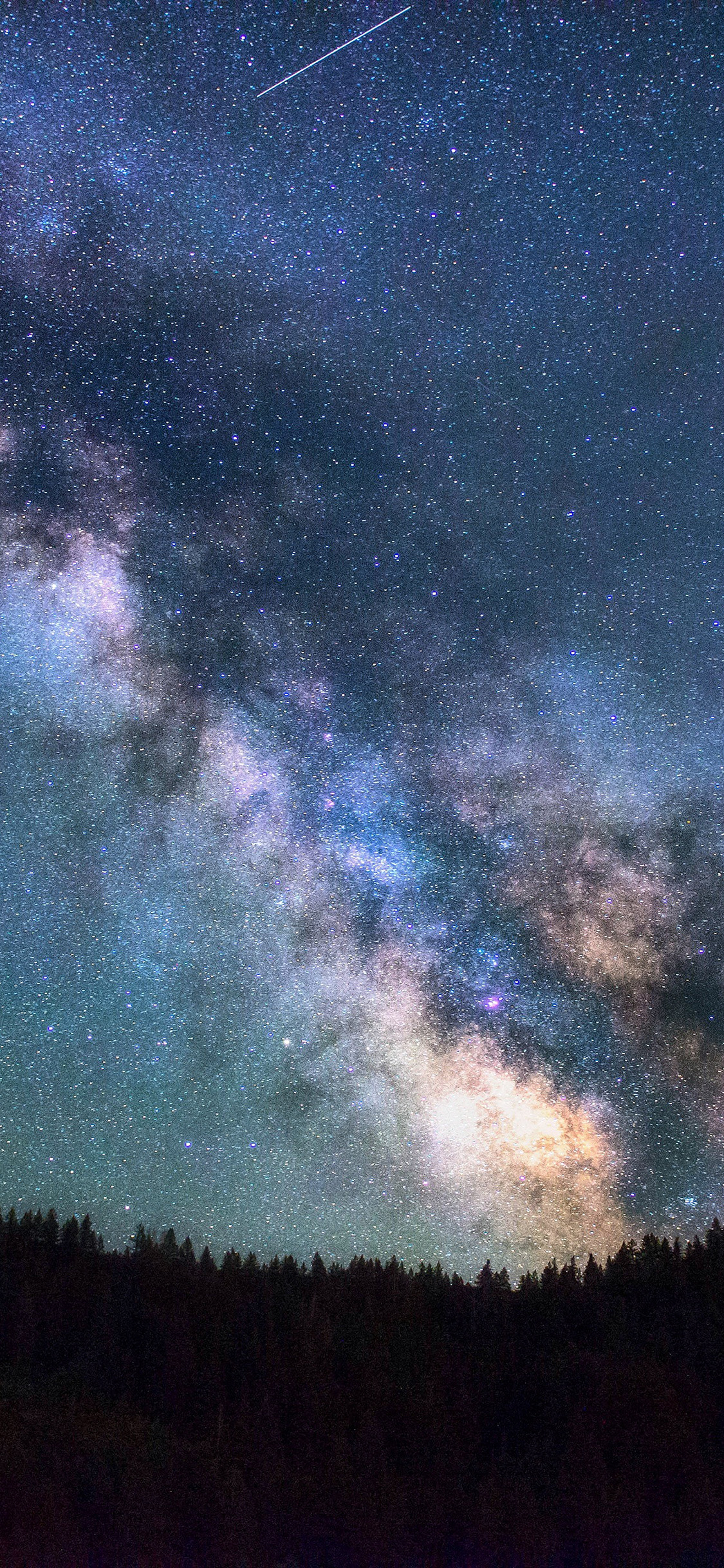 1130x2440 Nature Star Night Galaxy Milkyway Wallpaper, Phone
