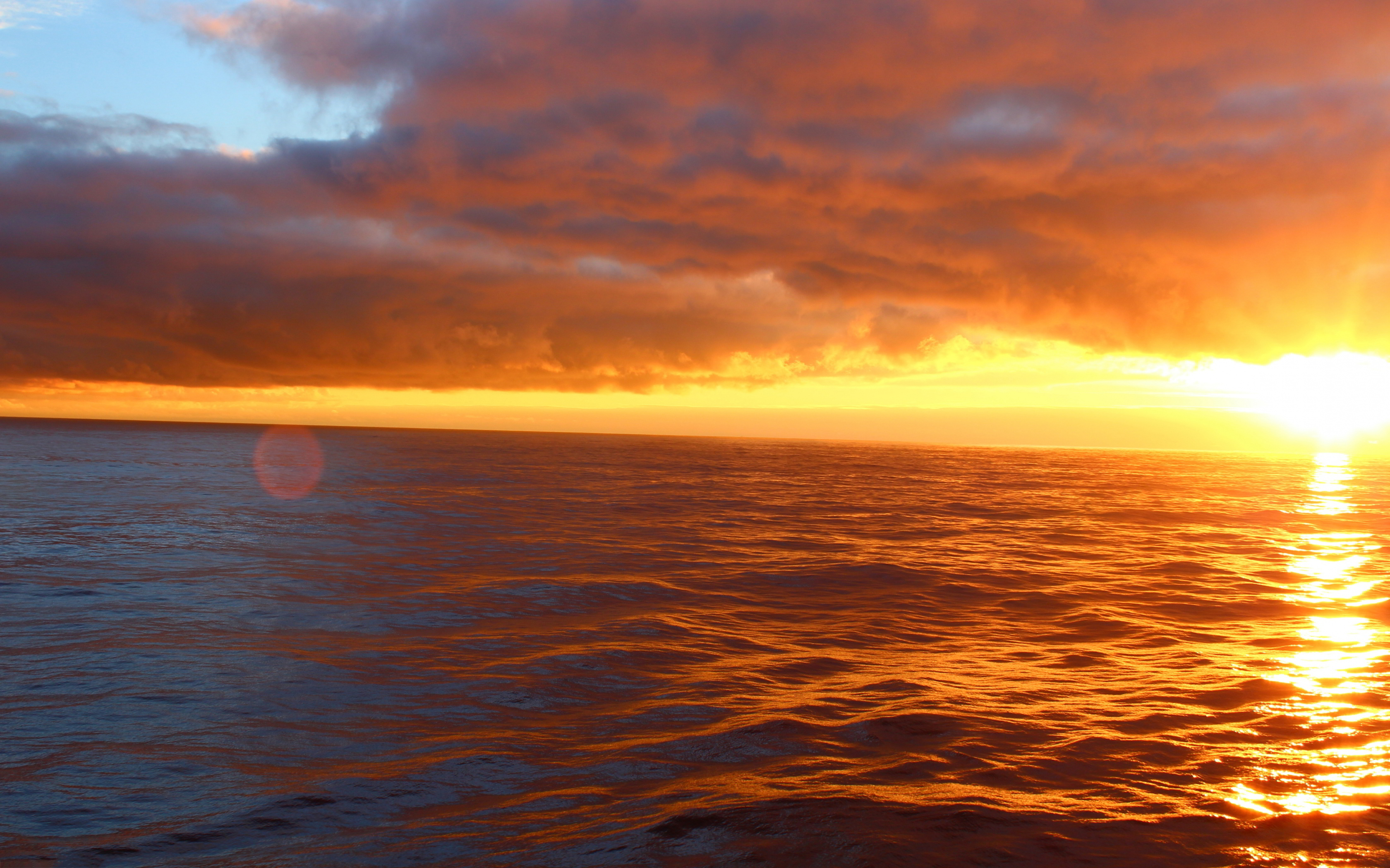 3360x2100 Ocean sunset, Desktop