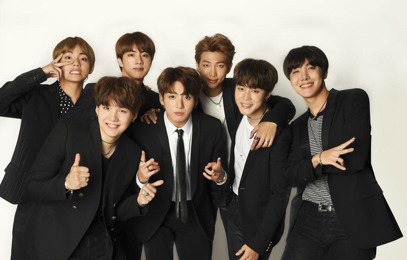 1340x850 Wallpaper guys, costumes, Korea, BTS, Korean group, BTS, boyband, Desktop