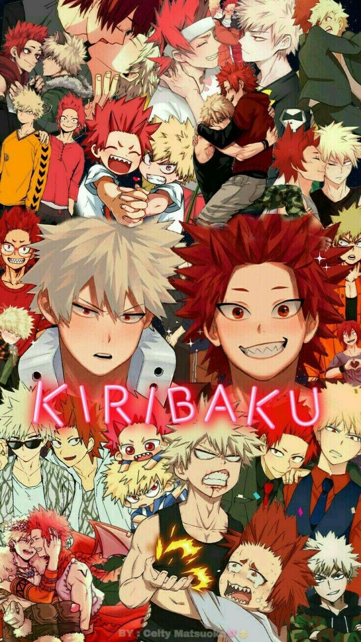 740x1310 Kiribaku, Kirishima x Bakugou, Bakushima, Kiribaku collage, Phone
