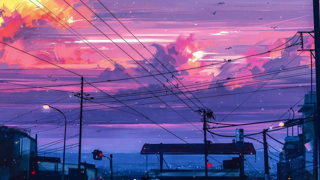 1280x720 Sunset Lofi Wallpaper Free Sunset Lofi Background, Desktop