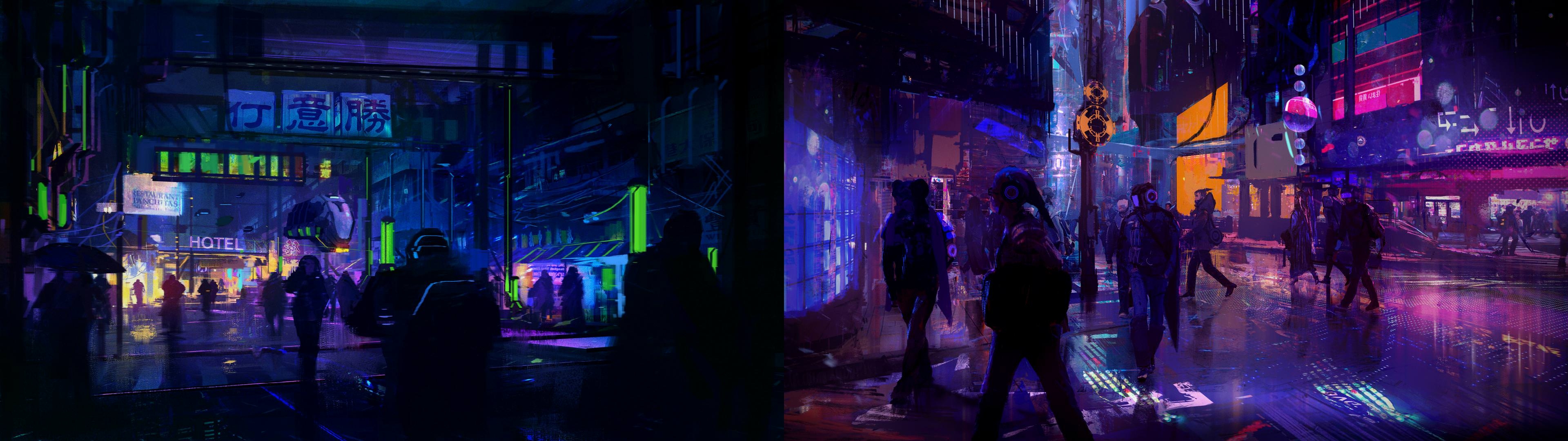 3840x1080 Cyberpunk Dual Screen Wallpaper.wallpaperaccess.com, Dual Screen