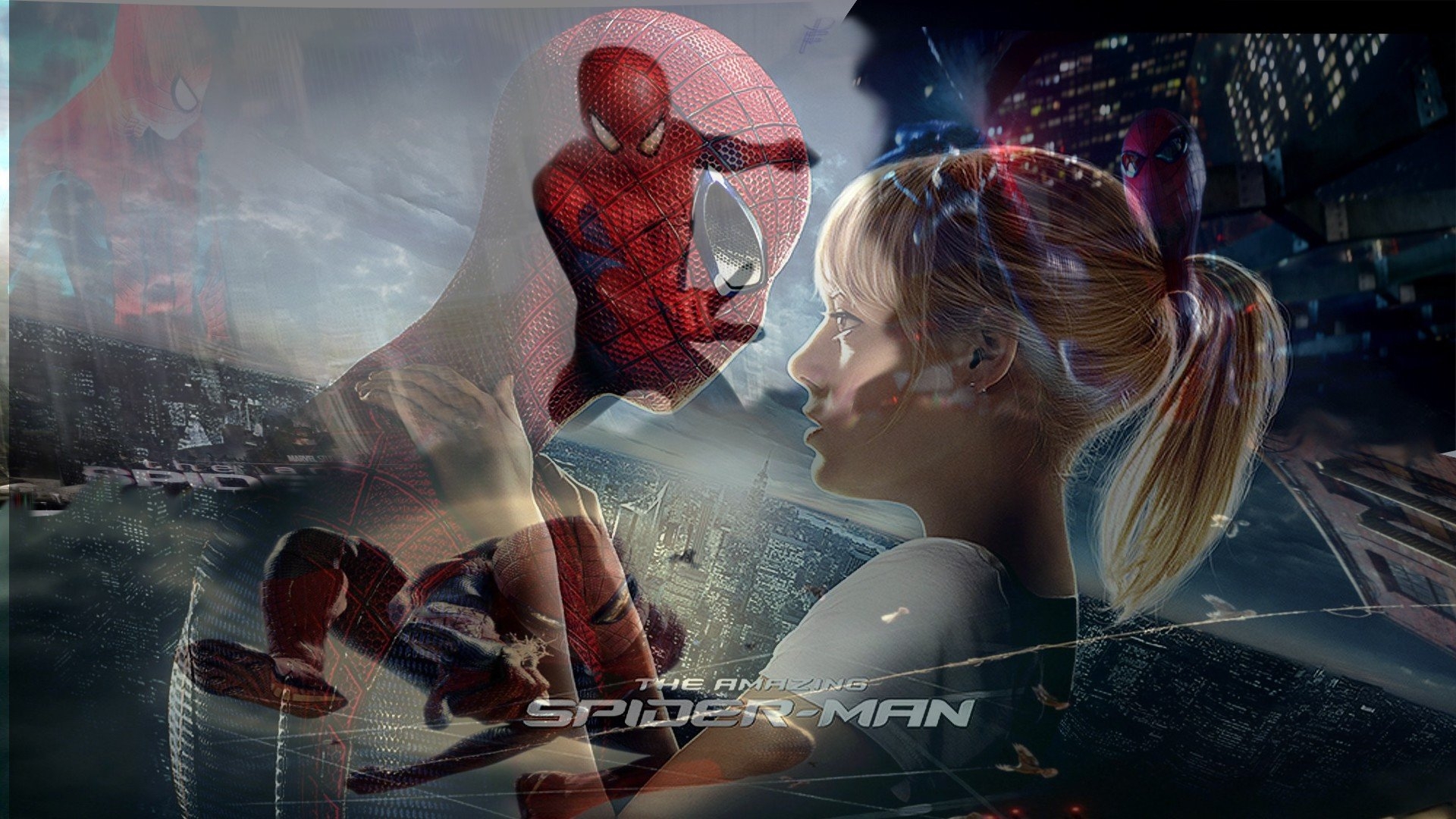 1920x1080 spider man, Emma, Stone, Gwen, Stacy, The, Amazing, Spider man Wallpaper HD / Desktop and Mobile Background, Desktop