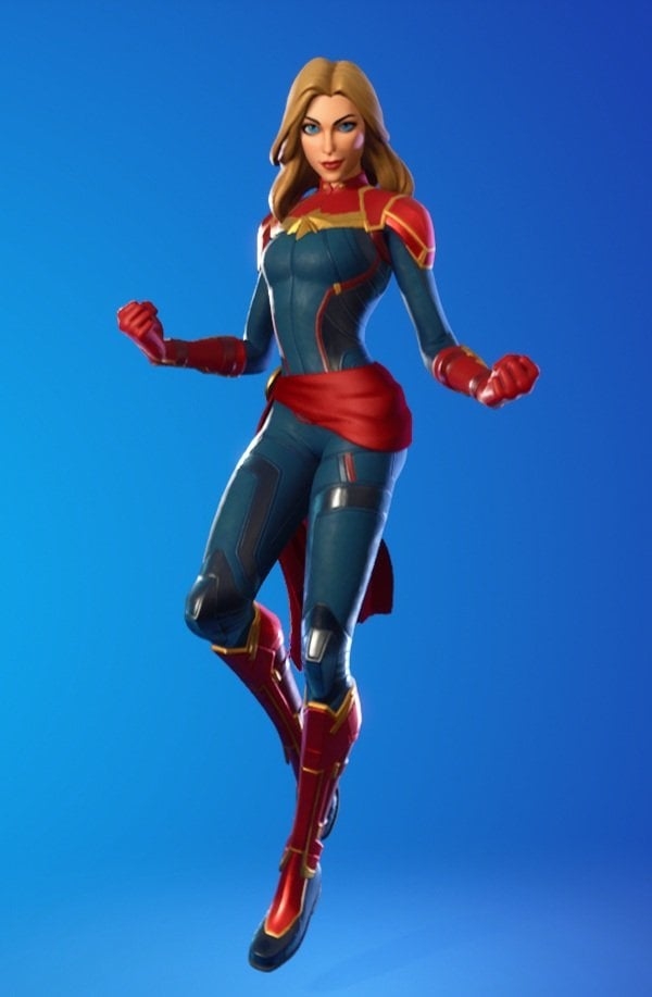 600x920 Captain Marvel Fortnite wallpaper, Phone