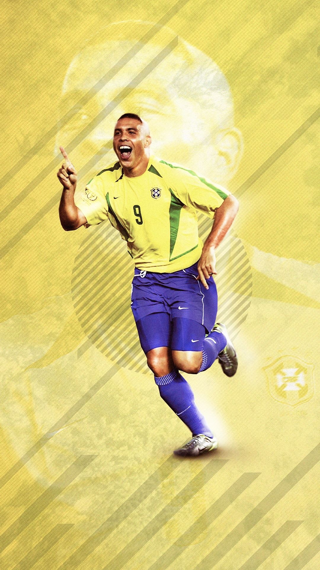 1080x1920 Ronaldo R9 Fenomeno. Ronaldo fenomeno, Uniformes futebol, Lendas do futebol, Phone