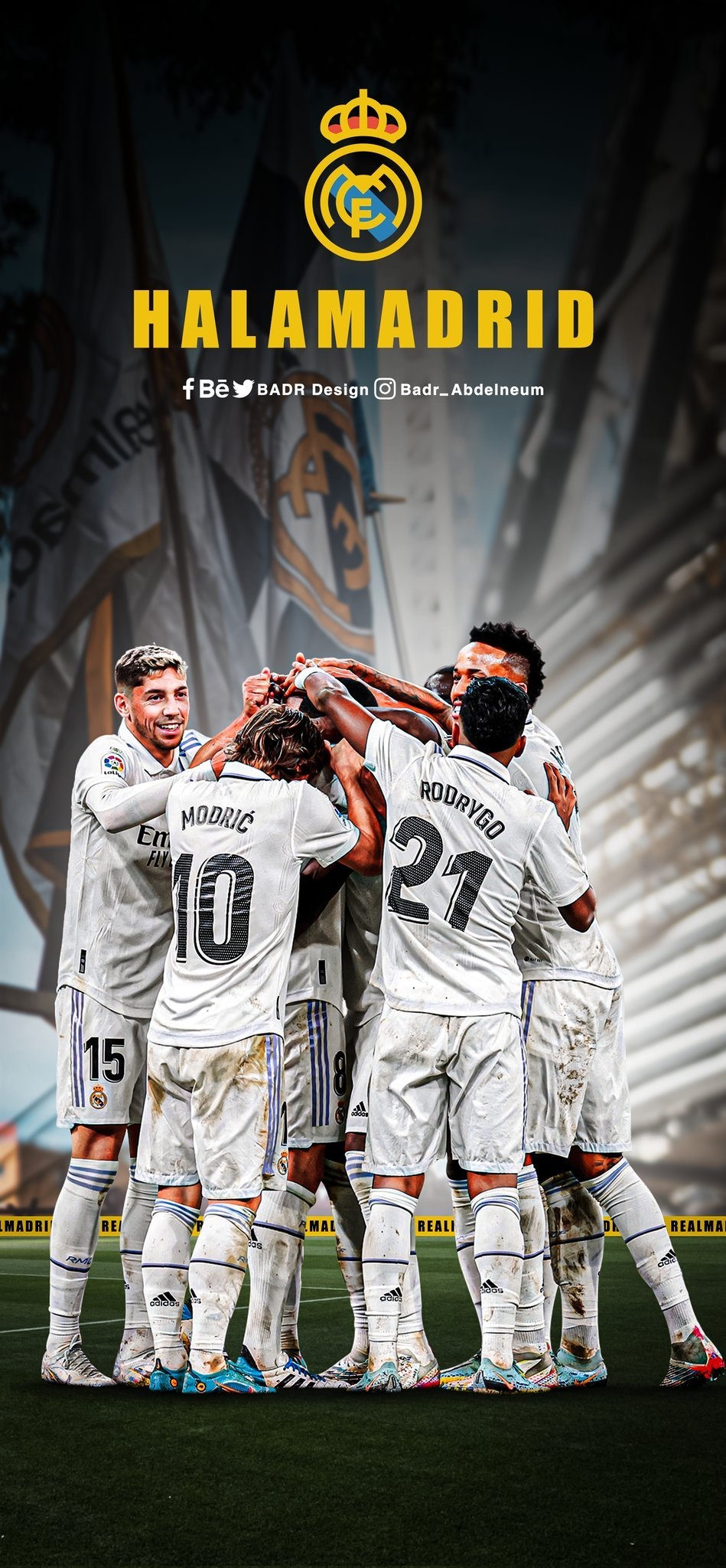 950x2050 Real Madrid Poster 2023 Wallpaper, Phone