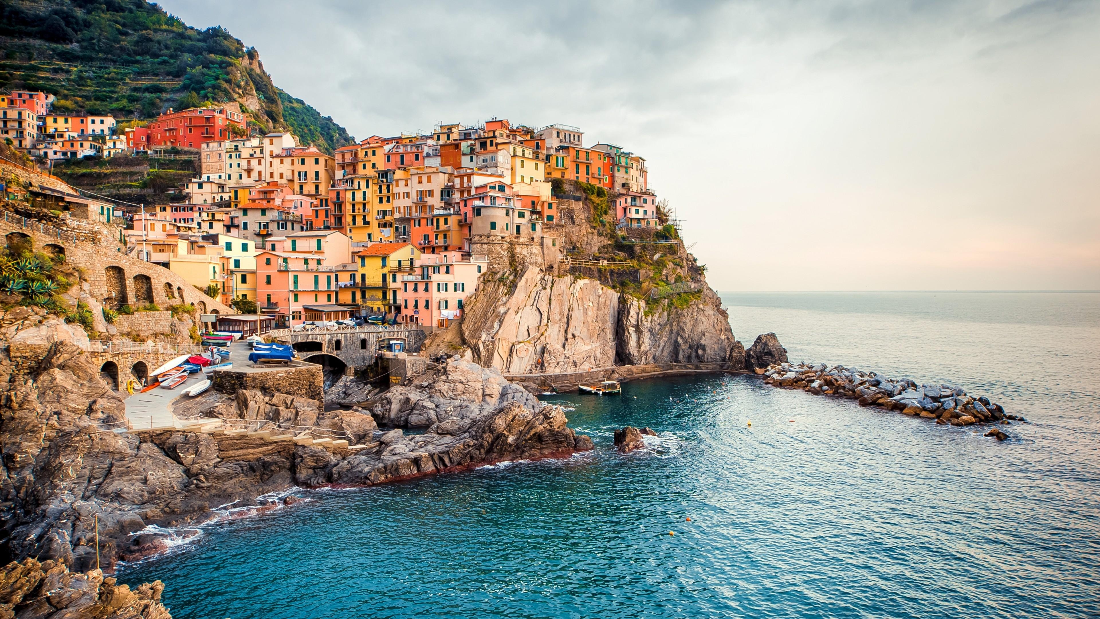 3840x2160 Wallpaper Manarola, Italy, Tourism, Travel, Travel, Desktop