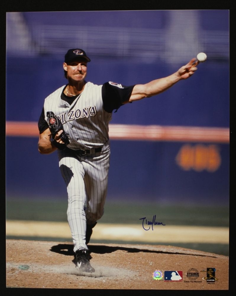 800x1000 Randy Johnson Signed Diamondbacks 16x20 Photo (MLB & Steiner), Phone