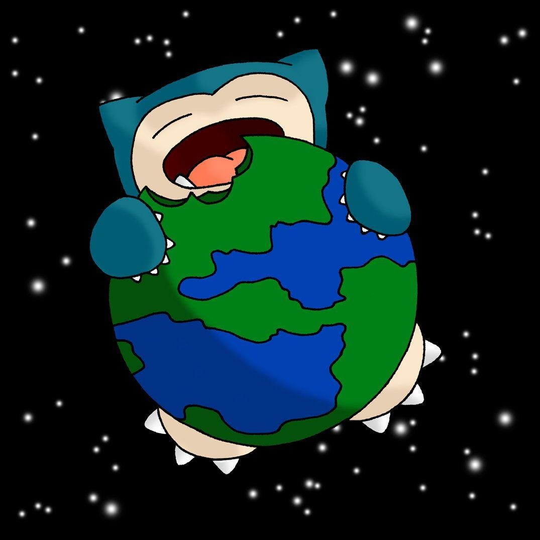 1080x1080 Snorlax Eat World, Phone