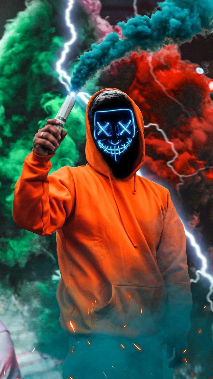 810x1440 Neon mask HD wallpaper. Smoke wallpaper, Joker iphone wallpaper, Hipster wallpaper, Phone