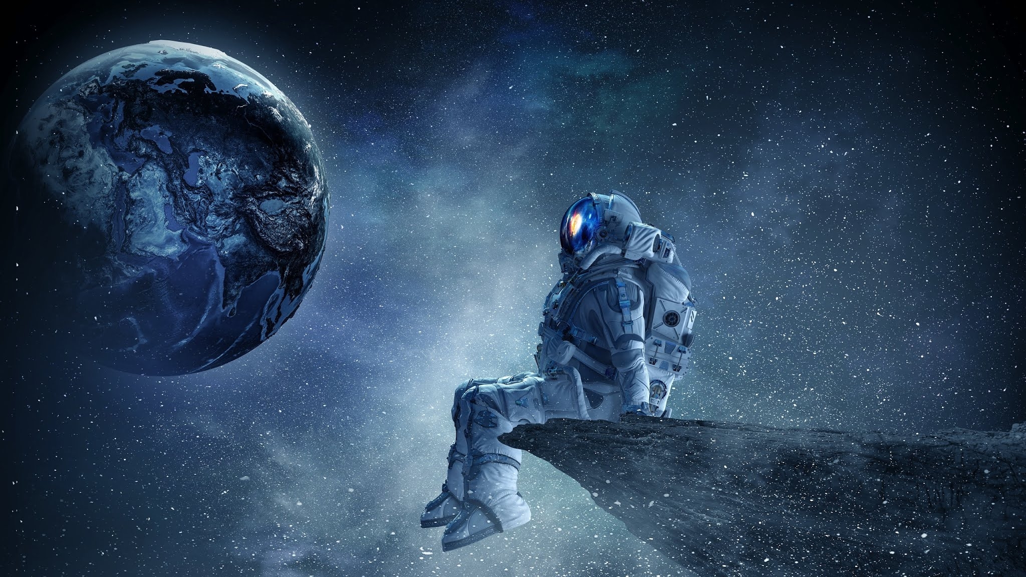 2050x1160 Astronaut Tumblr HD Wallpaper, Desktop