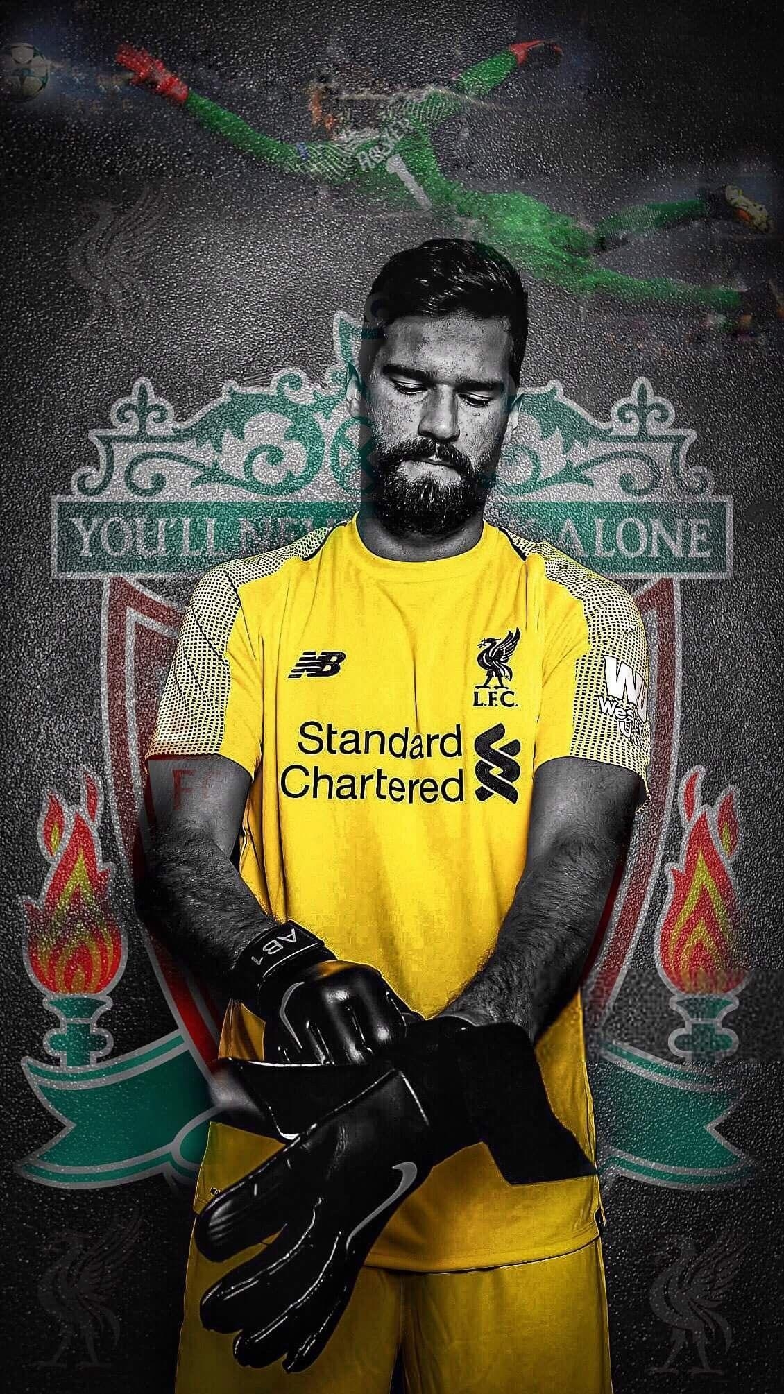 1130x2010 alisson #liverpool #LFC. Liverpool. Liverpool players, Liverpool, Phone