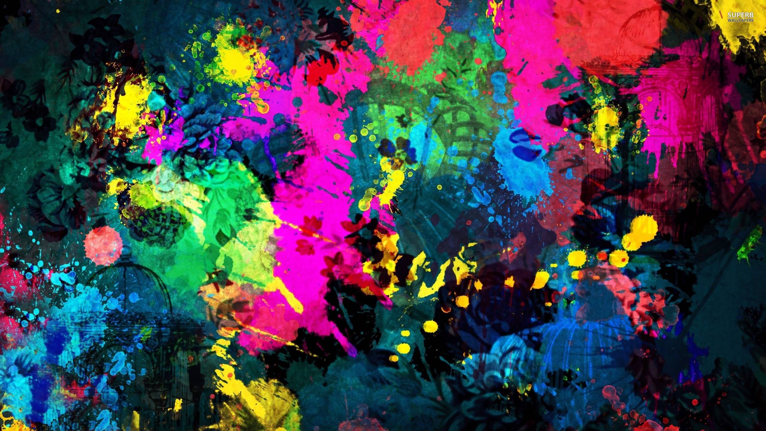 2560x1440 Paint splatter wallpaper wallpaper, Desktop