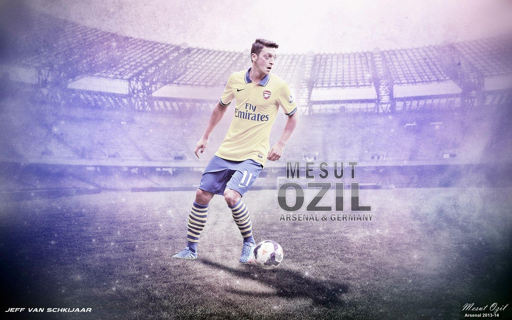 1680x1050 Mesut Ozil Arsenal Wallpaper 2014, Desktop