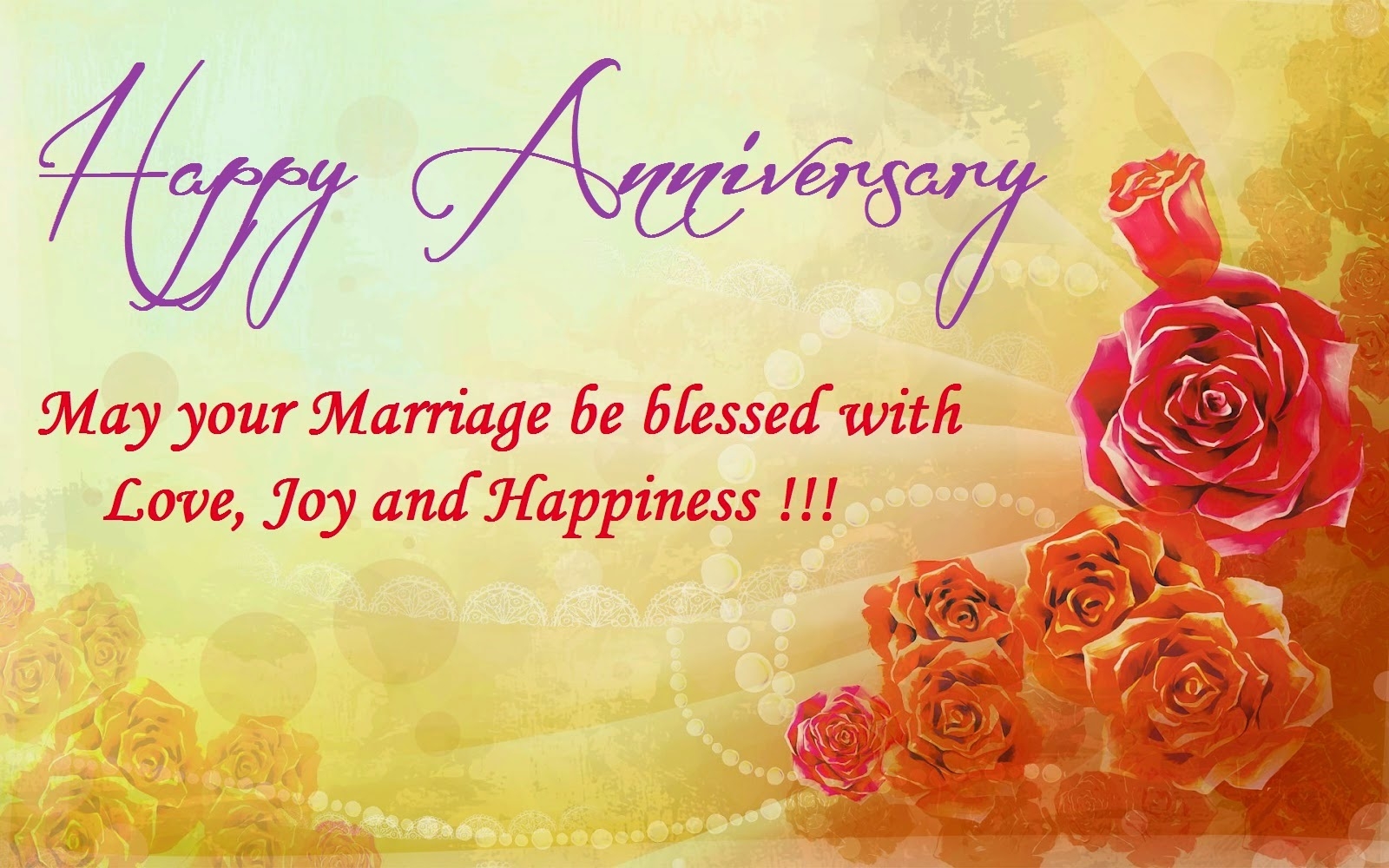 1600x1000 Happy Wedding Anniversary Wishes Image Cards Greetings Photo For Husband Wife, Desktop