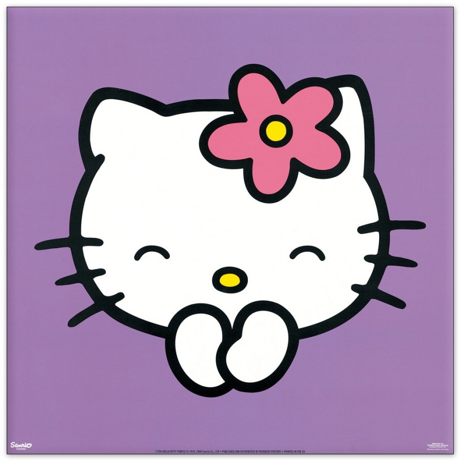 900x900 Purple Hello Kitty Wallpaper, Phone