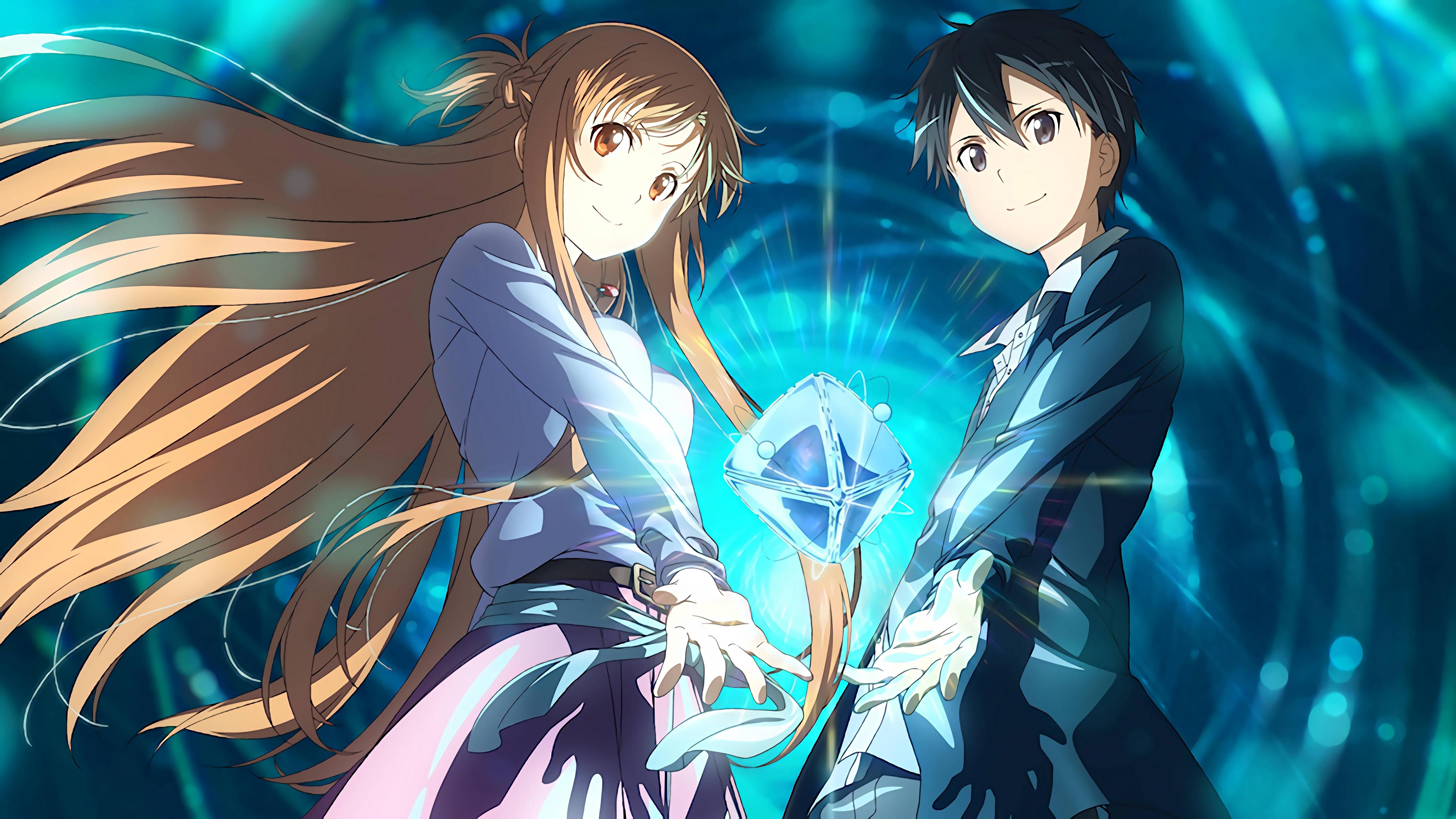 5120x2880 Kirito and Asuna from Sword Art Online Anime Wallpaper 5k Ultra HD, Desktop