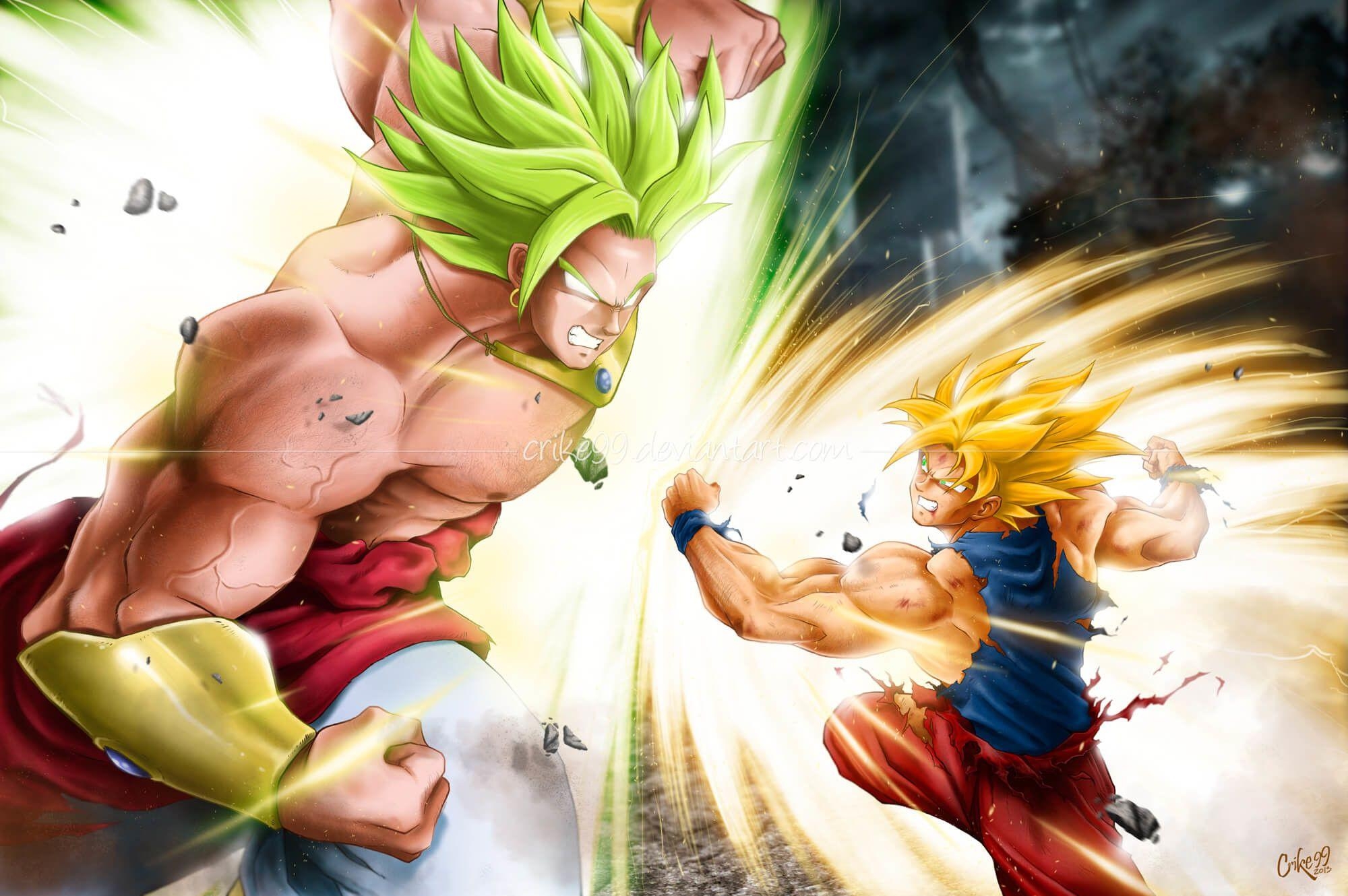 2000x1330 Goku vs Broly Wallpaper, Desktop