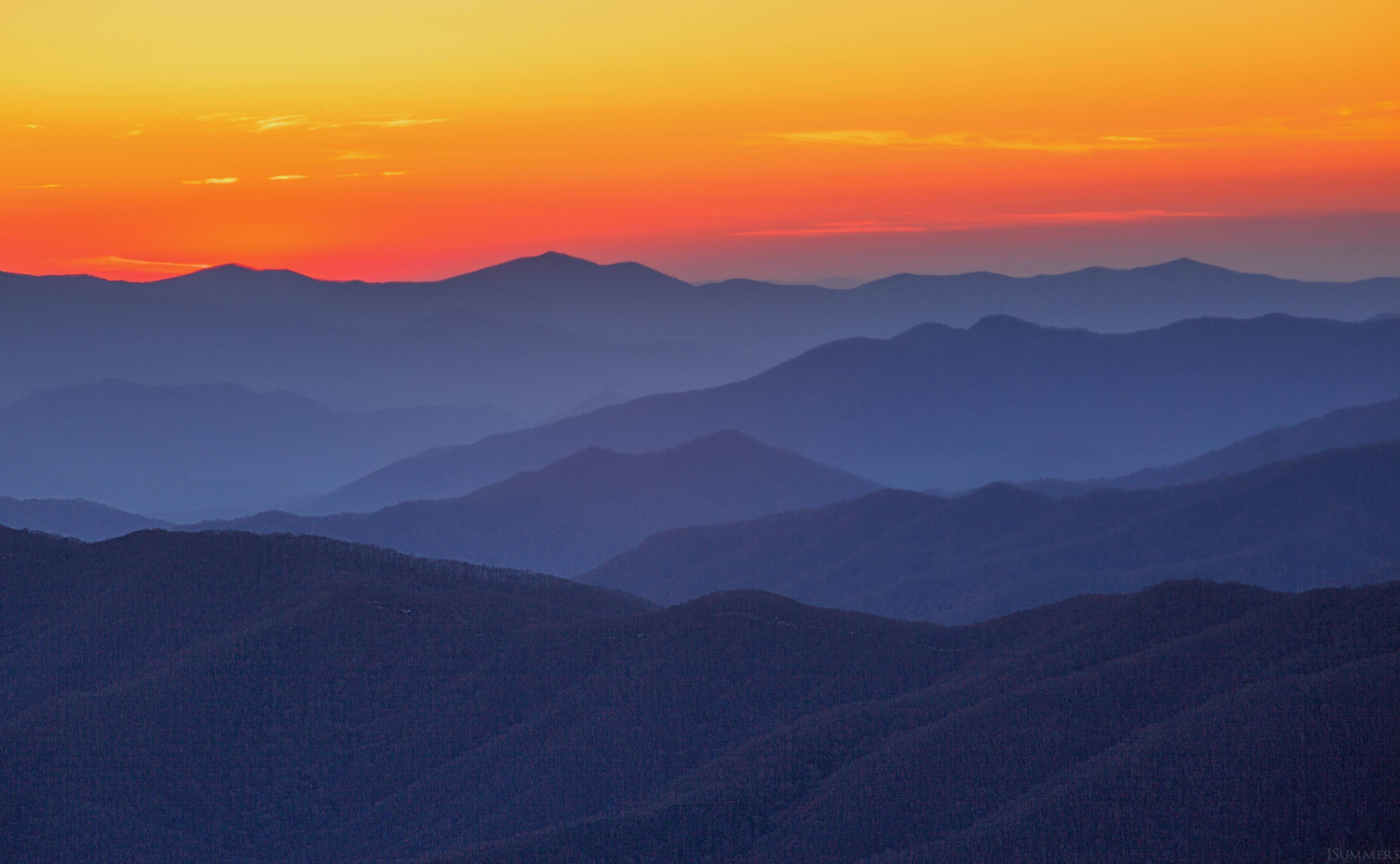 3500x2160 Free photo: Blue ridge mountains, Land, Mountain, Desktop