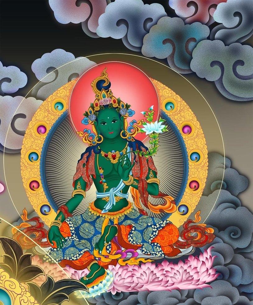 820x990 Green Tara Wallpaper, Phone