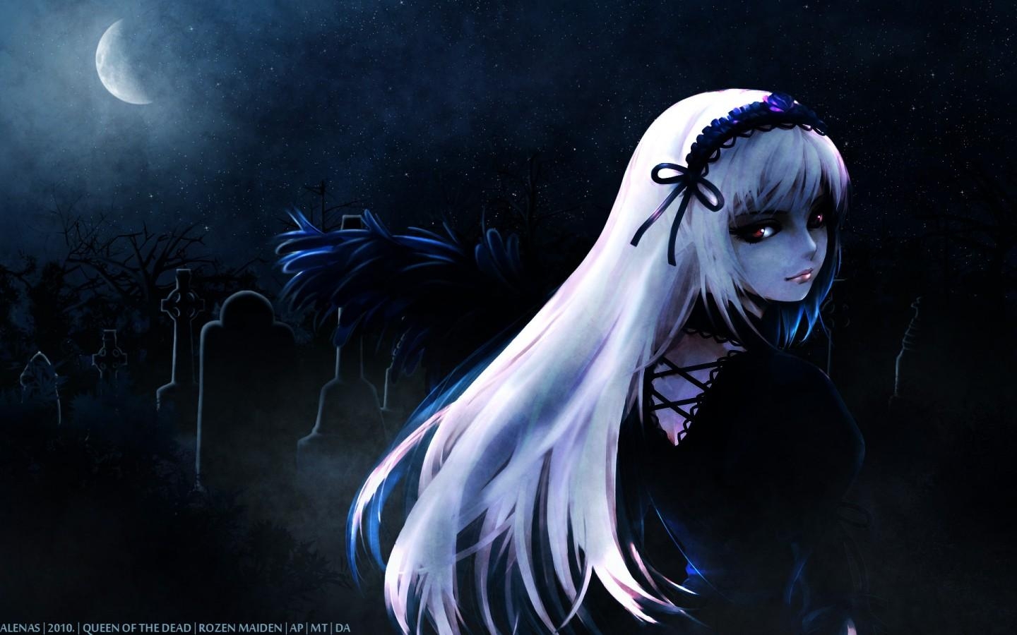 1440x900 Dark Anime Girl Wallpaper, Desktop