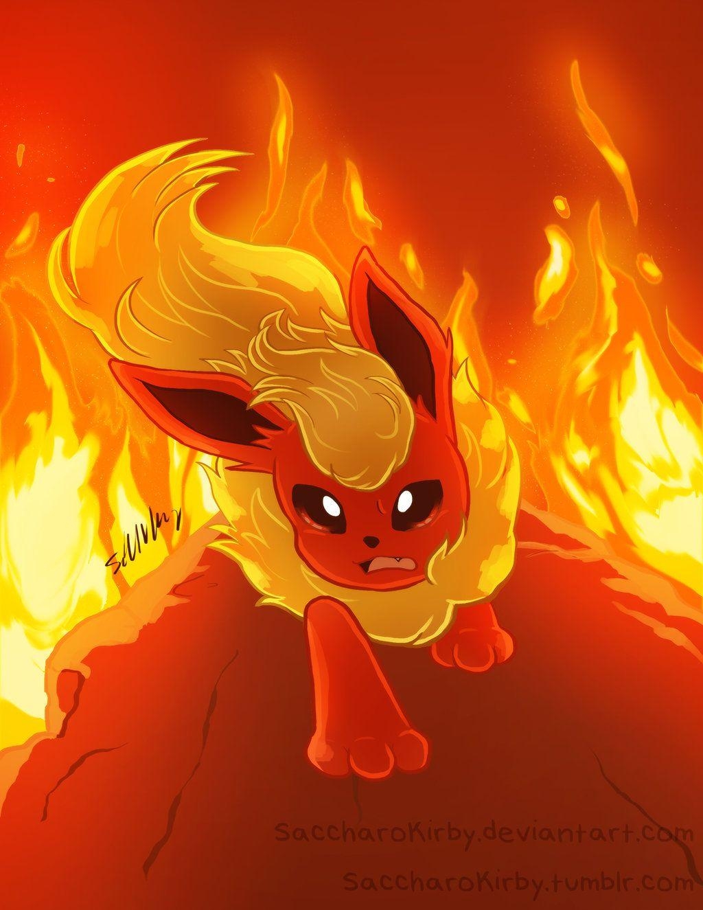 1030x1330 Eeveelution Drawing: Flareon, Phone