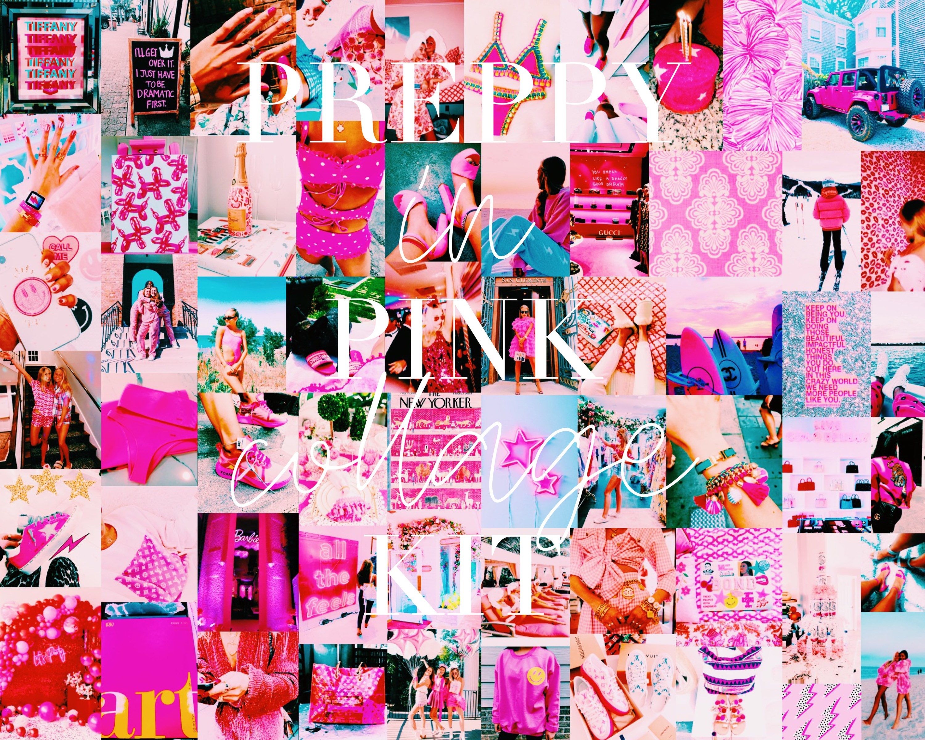 3000x2400 Go check out my preppy pink collage kit, Desktop