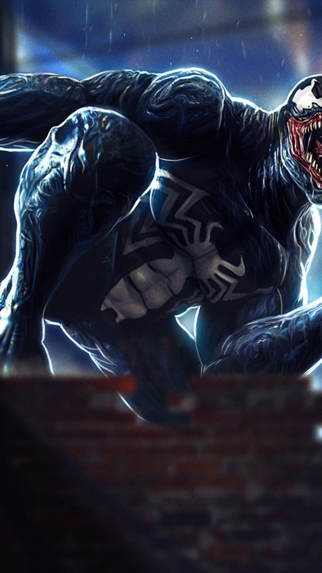 1080x1920 Eddie brock marvel comics symbiote venom fan art wallpaper, Phone