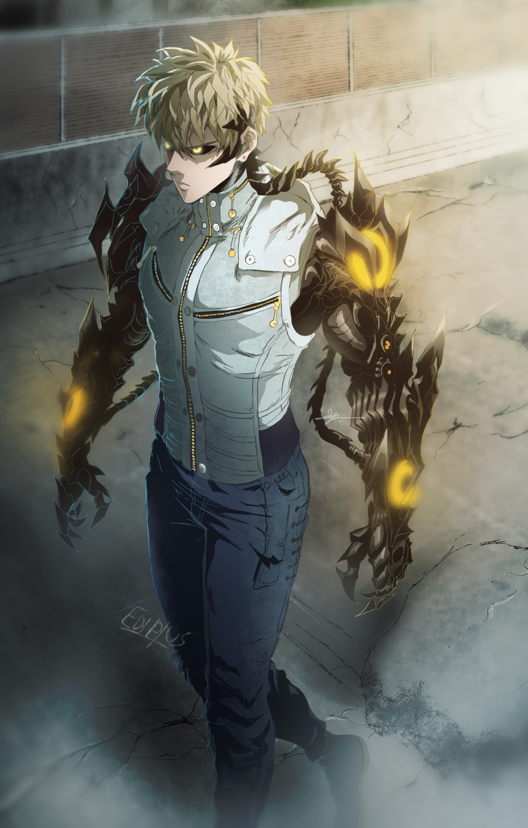 1720x2700 Genos Punch Man 93. One punch man manga, One punch man anime, One punch man, Phone