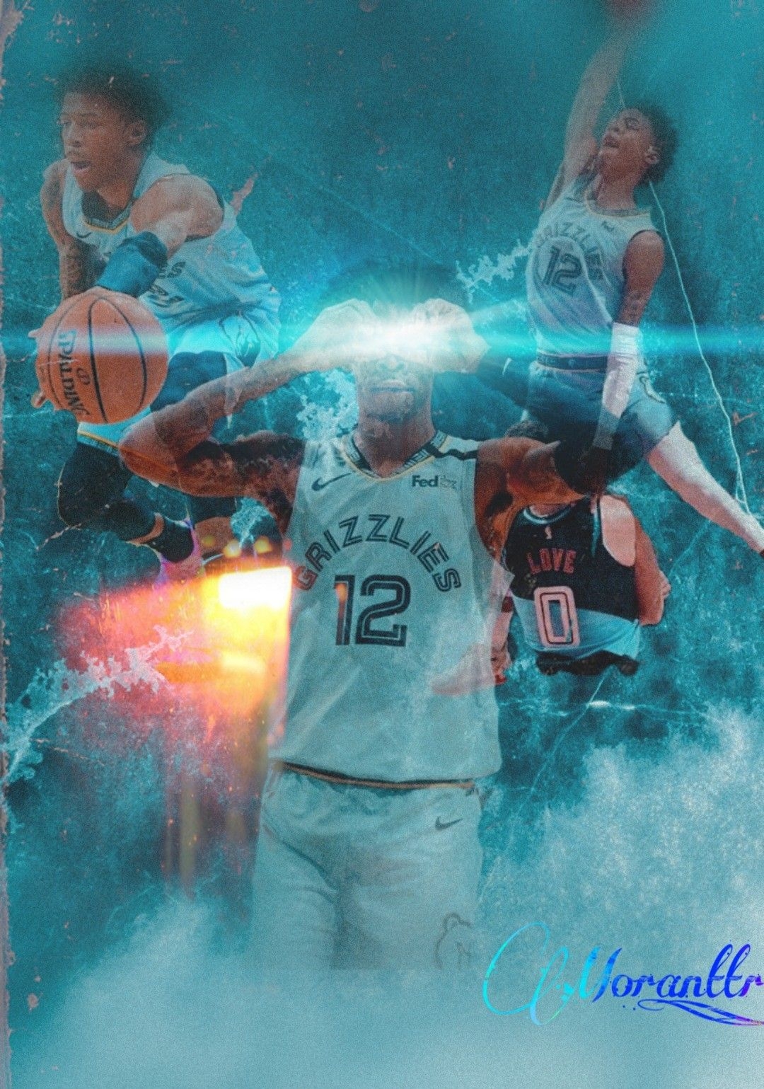 1080x1540 Ja morant. Basketball wallpaper, Nba artwork, Nba picture, Phone