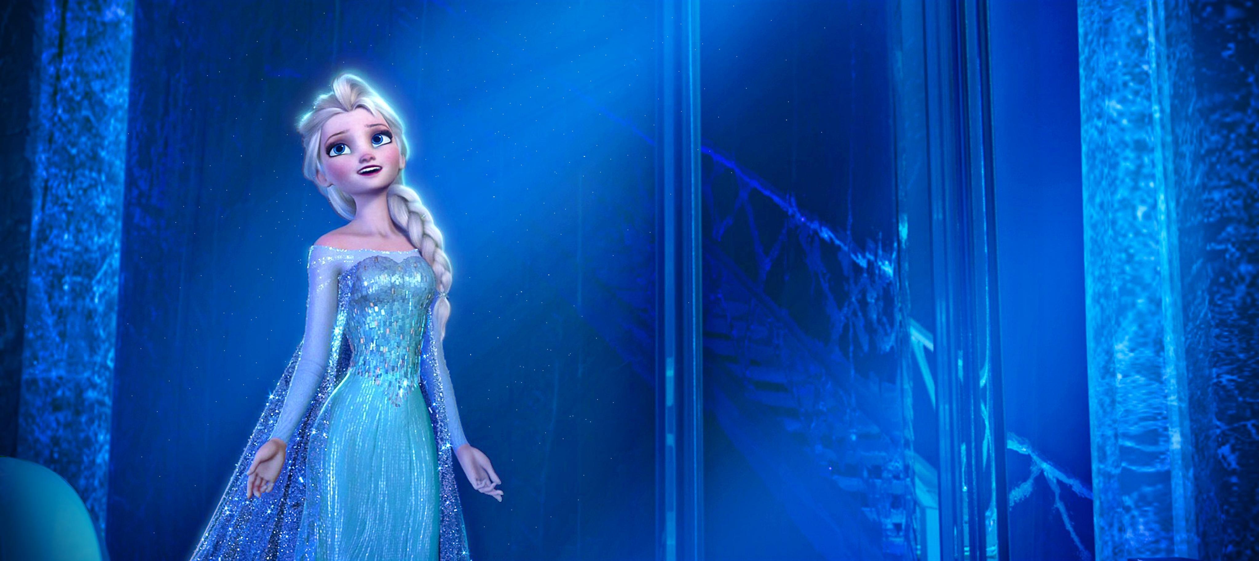 4100x1830 4K Frozen Wallpaper High Quality, Dual Screen