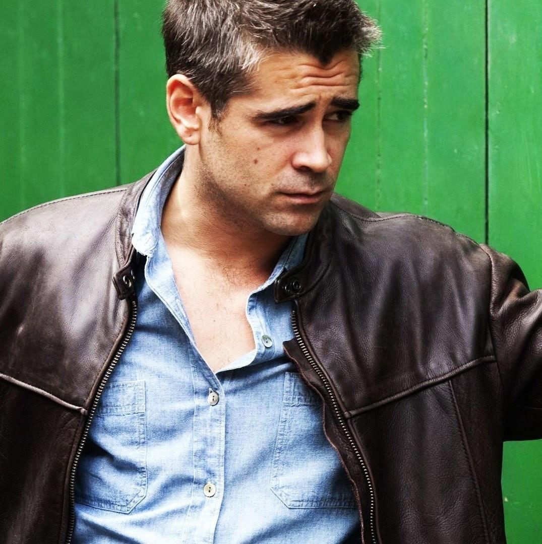 1080x1080 Colin Farrell In Leather Jacket 1080p Male Celebrity Desktop, Phone