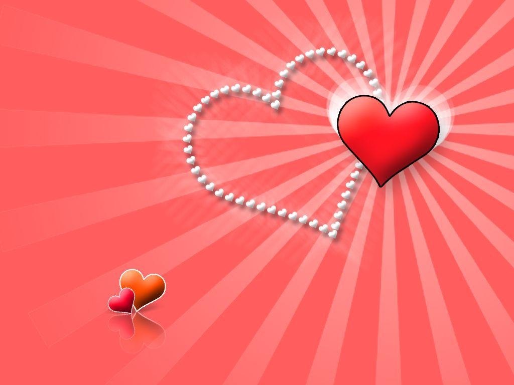 1030x770 VALENTINE Wallpaper Pink Hearts, Desktop