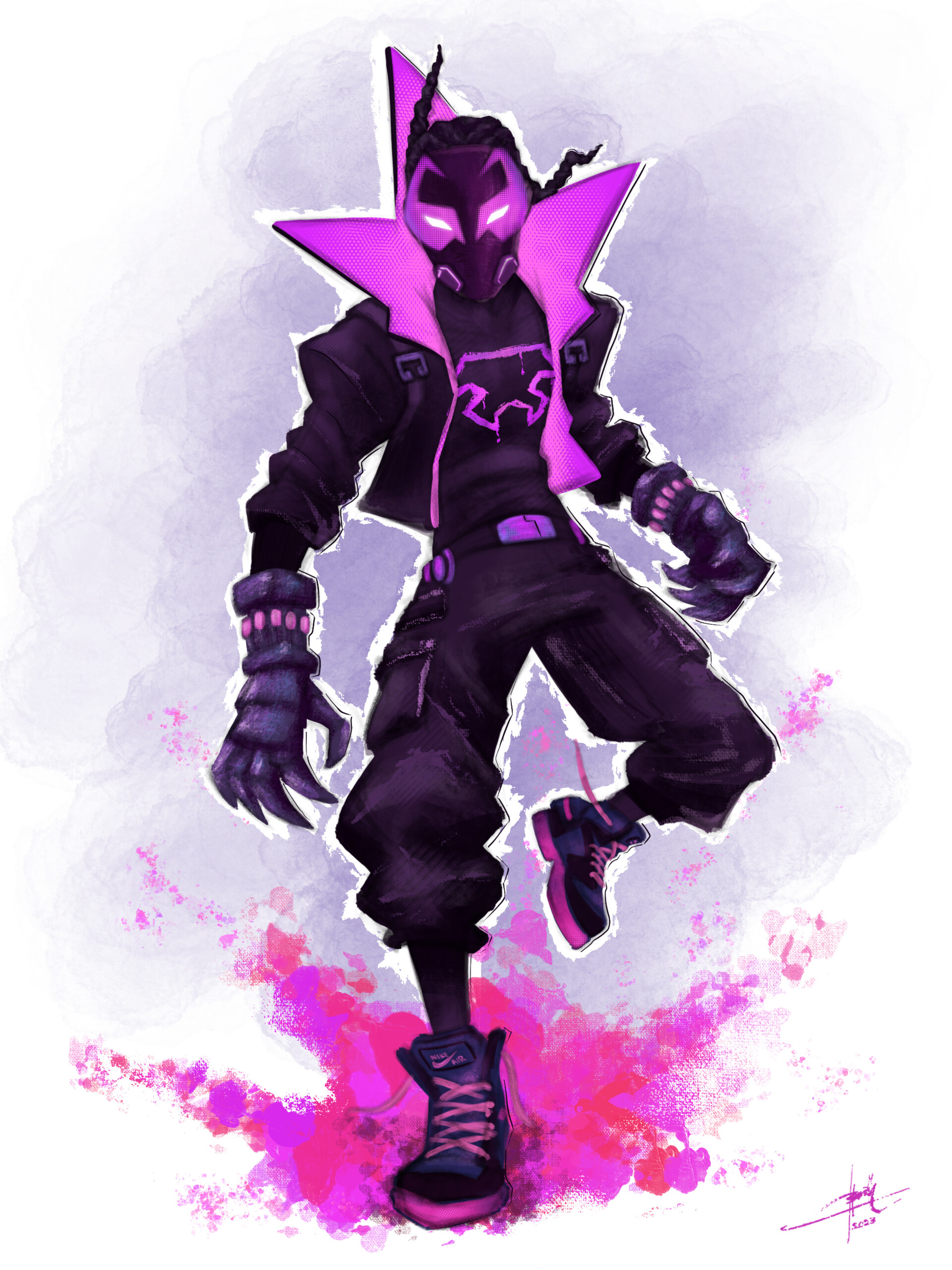 1920x2570 Prowler Miles The Spider Verse Fanart, Phone