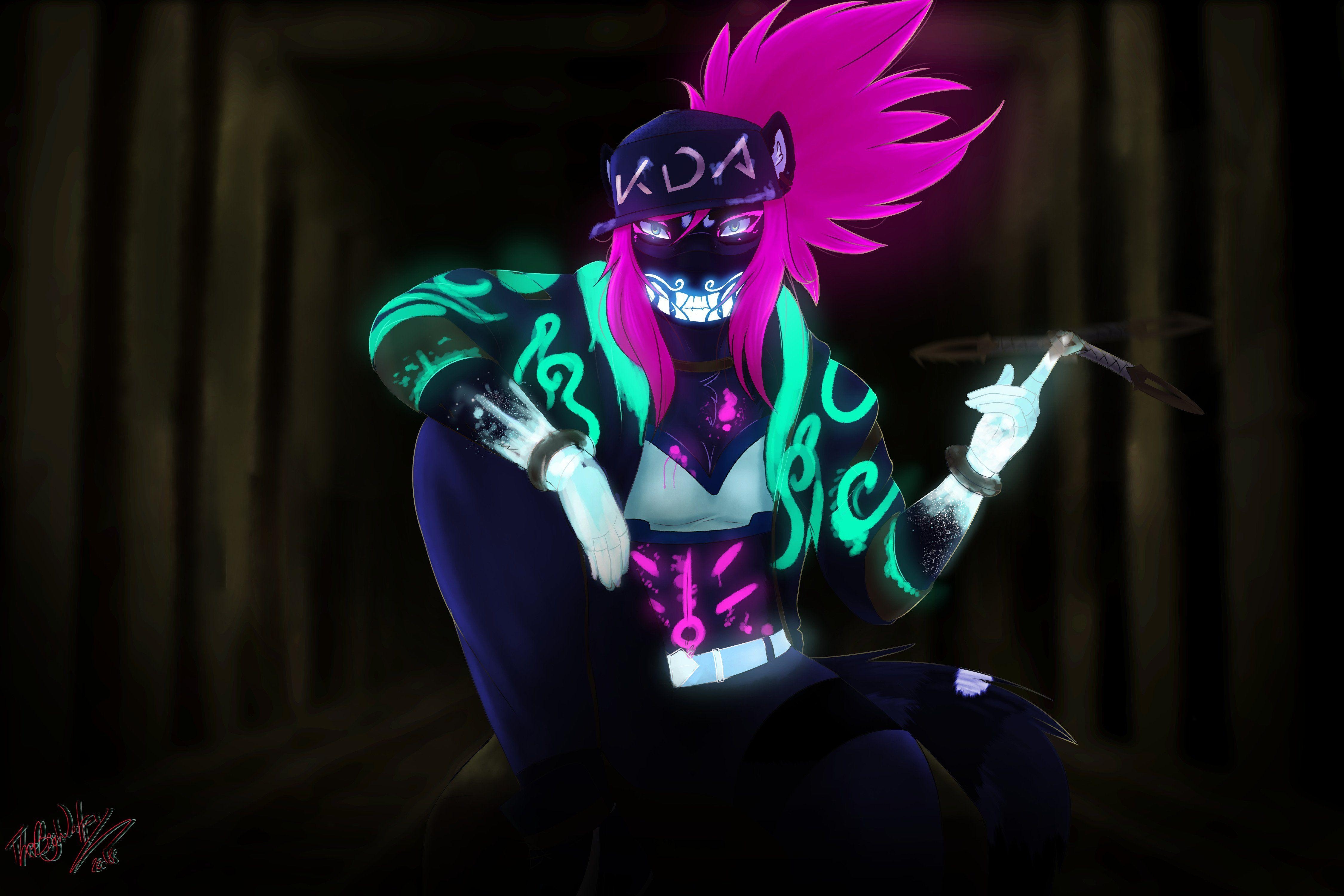 4500x3000 KDA Akali Skin 4K Background, Desktop