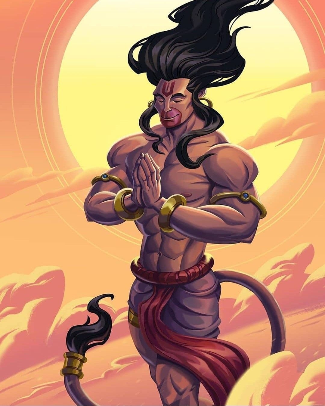 1080x1350 Hanuman wallpaper image by Haryram Suppiah on Monkey god. Lord, Phone