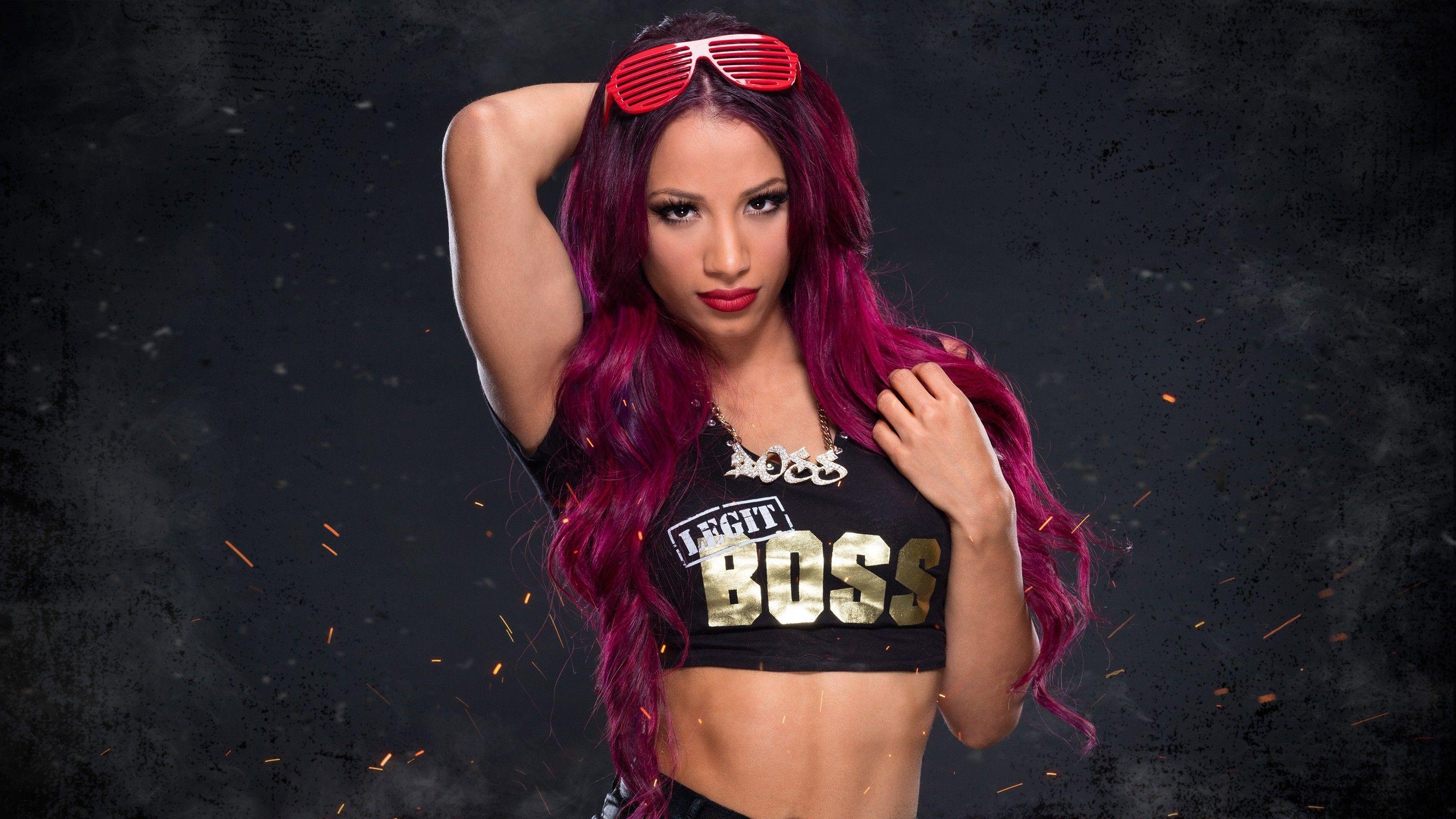 2850x1600 dyed hair, #purple hair, #WWE, #wrestling, #Sasha Banks, Desktop