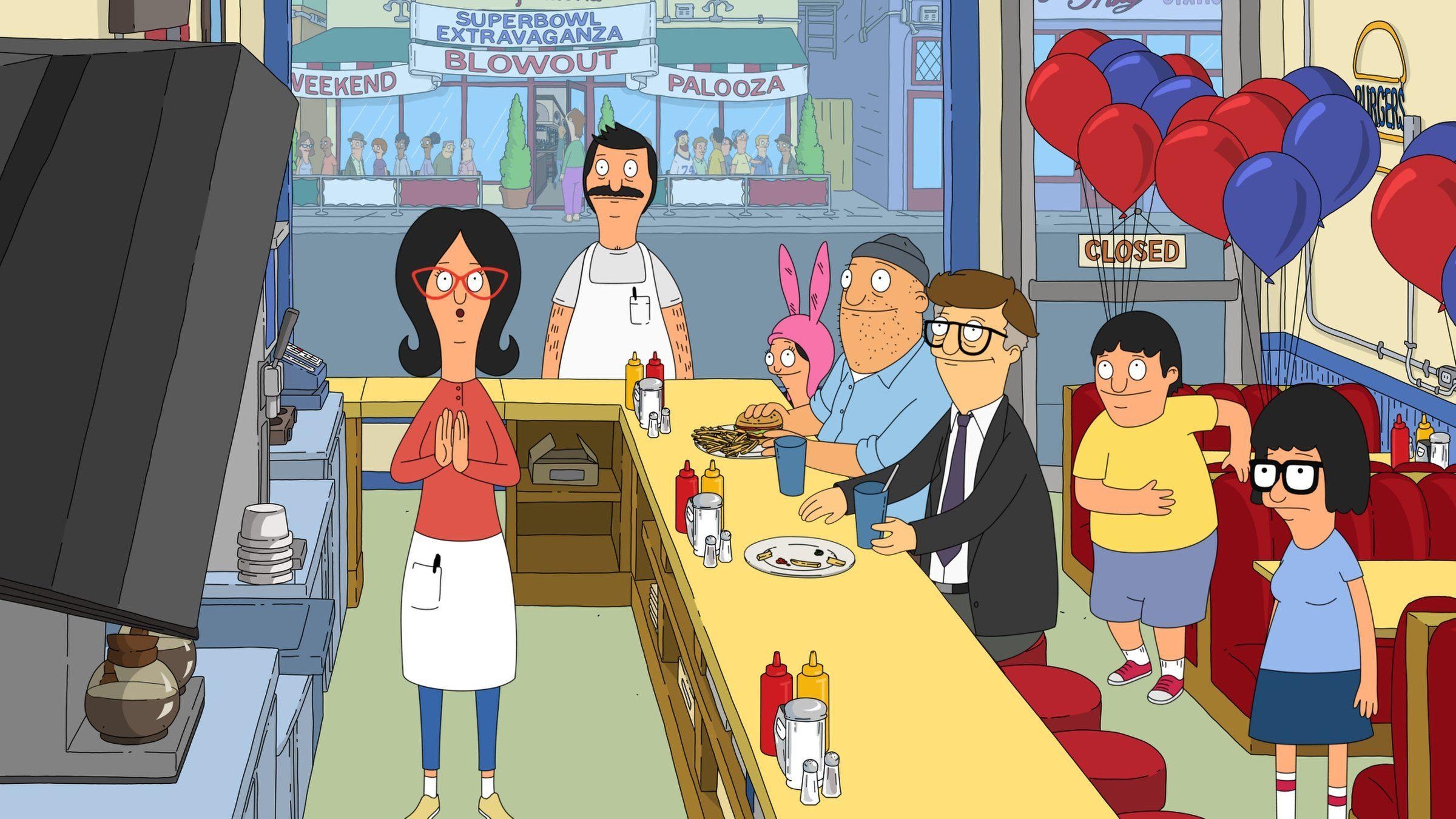 2400x1350 BOBS BURGERS animation comedy cartoon fox series family 24, Desktop