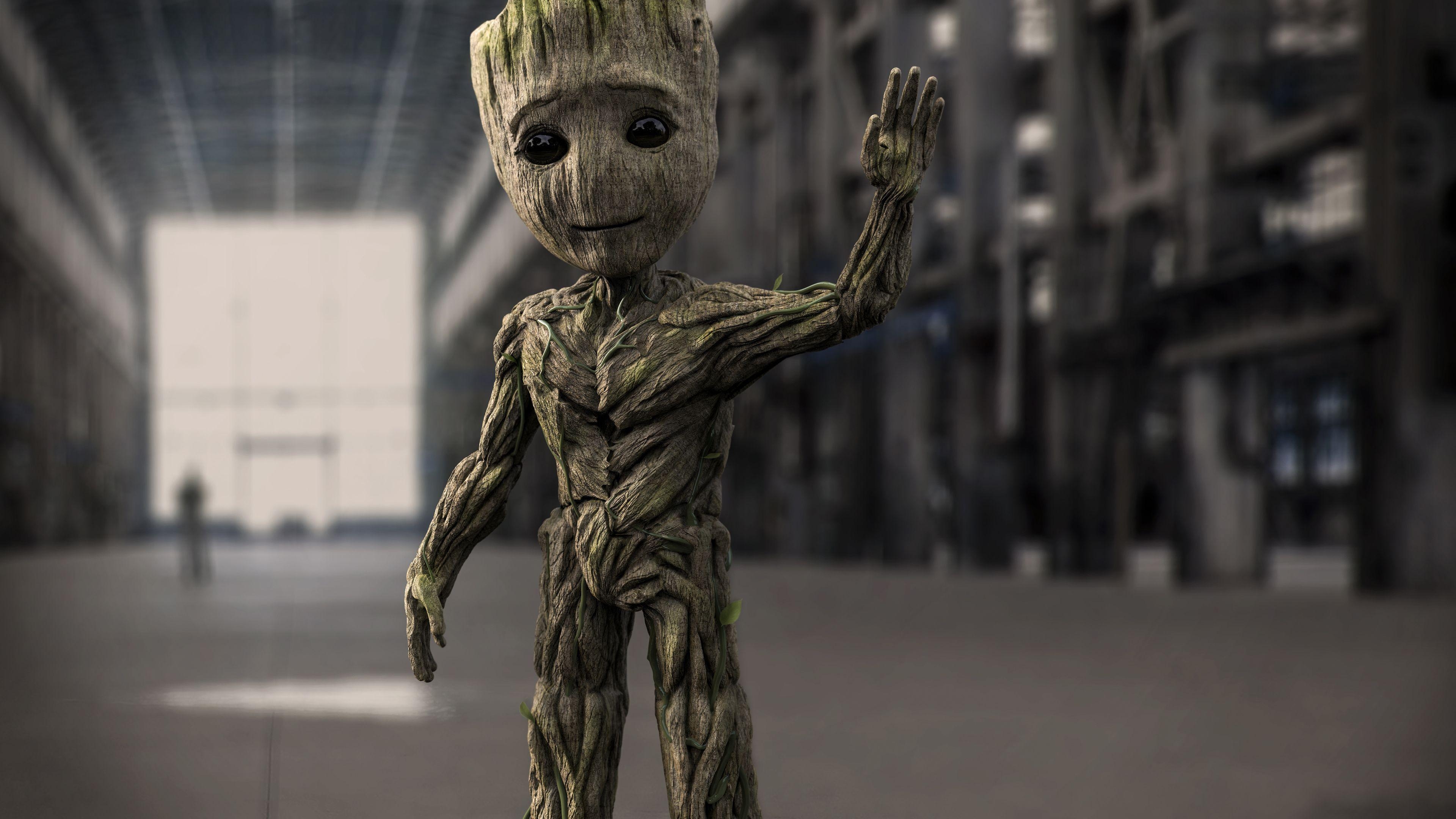 3840x2160 Wallpaper 4k Baby Groot Art 4k 4k Wallpaper, Baby Groot Wallpaper, Desktop