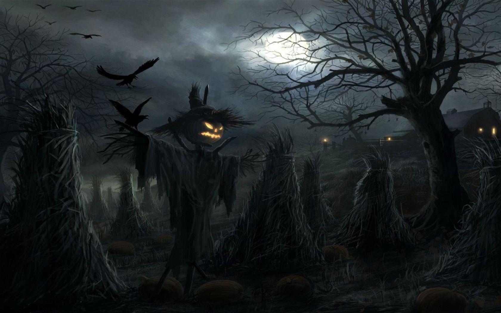 1680x1050 Download Creepy Town Of Halloween Wallpaper Ventube, Desktop