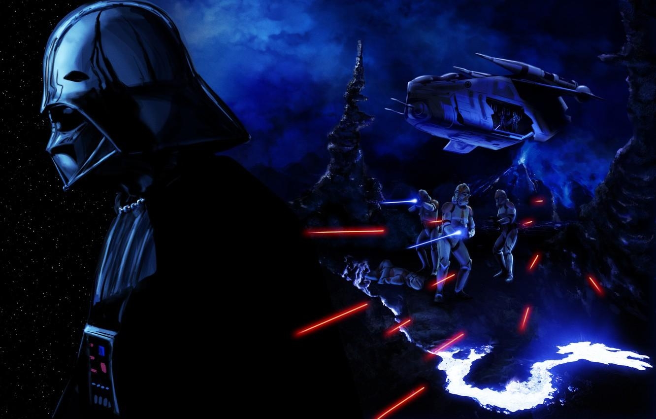 1340x850 Wallpaper Star Wars, villain, helmet, darth vader, art, stormtrooper image for desktop, section фантастика, Desktop